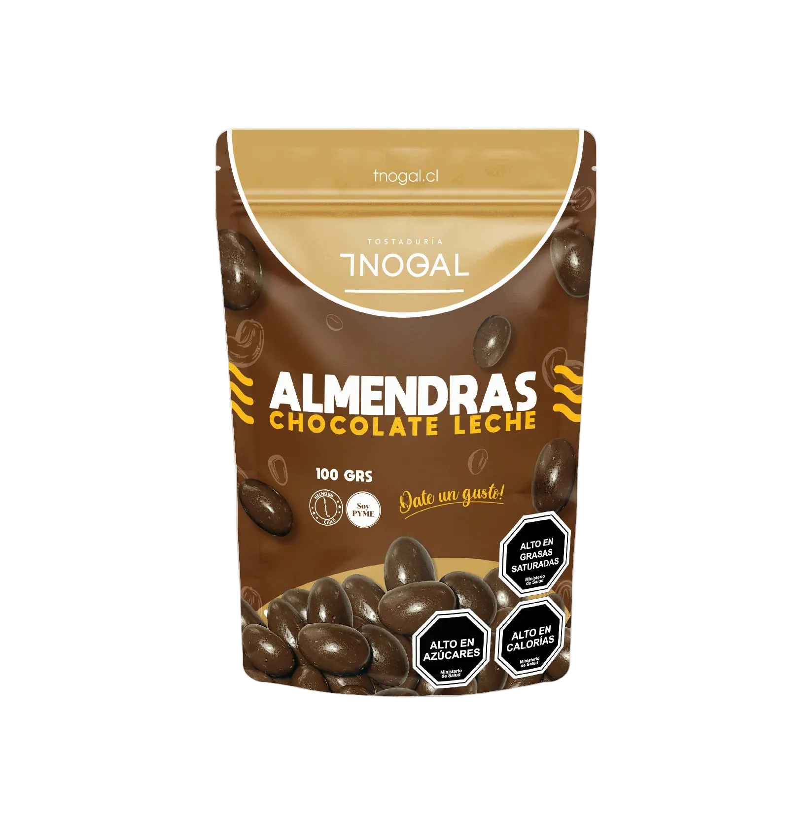 Almendras chocolate leche 100 grs