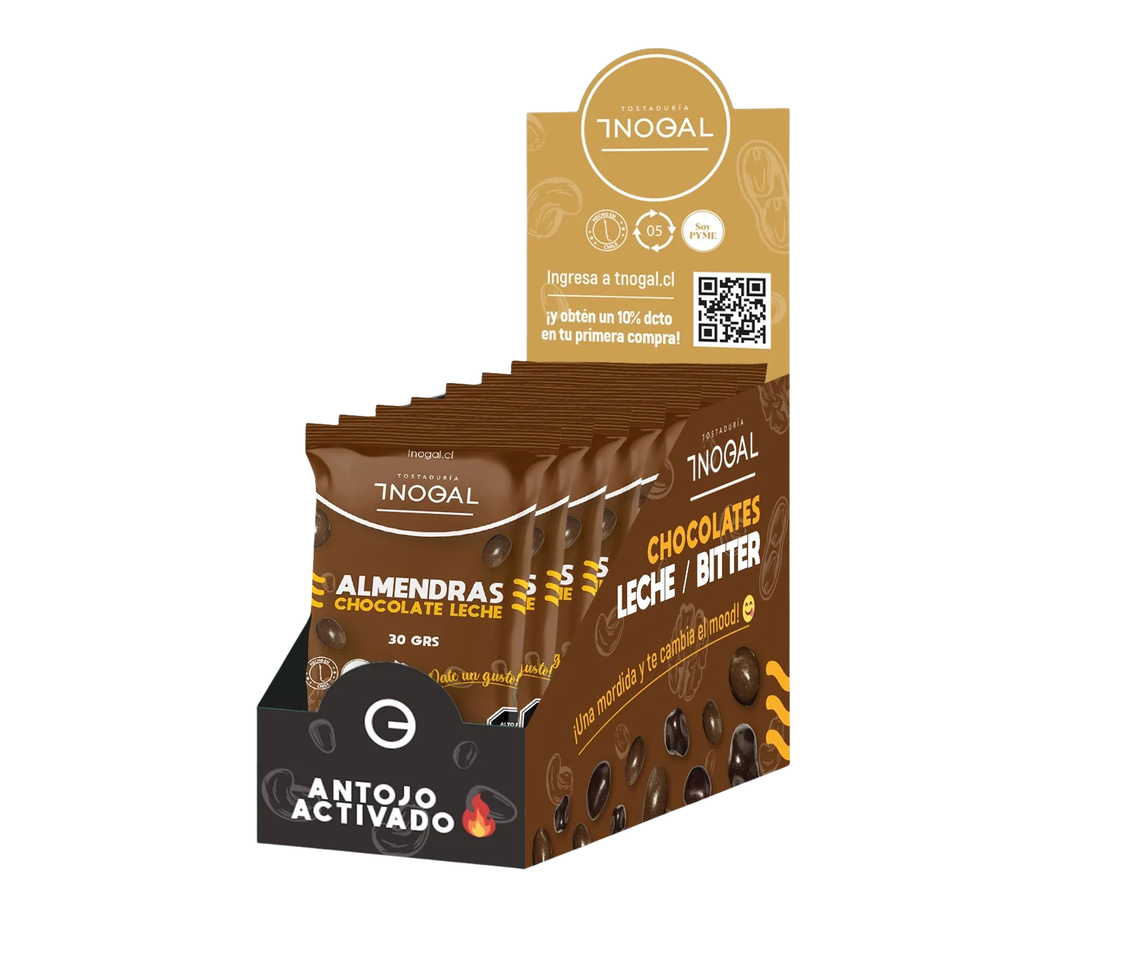 Almendra Chocolate leche 30 grs