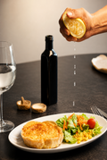 Quiche de pollo champiñón